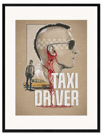 Gerahmter Kunstdruck Taxi Driver