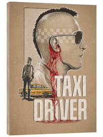 Wood print Taxi Driver