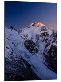 Aluminium print Piz Bernina, Graubünden