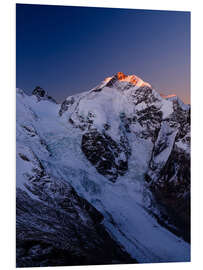 Foam board print Piz Bernina, Graubünden