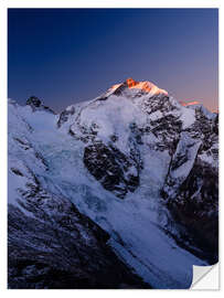 Selvklebende plakat Piz Bernina, Graubünden