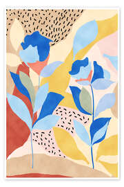 Plakat Abstract world of florals