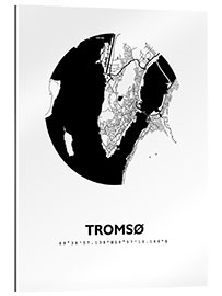 Gallery print City map of Tromsø