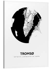 Magnettafel Stadtplan von Tromsø