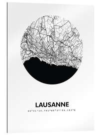 Gallery print City map of Lausanne