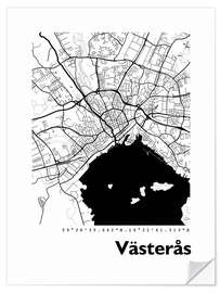 Wall sticker Map of Vasteras