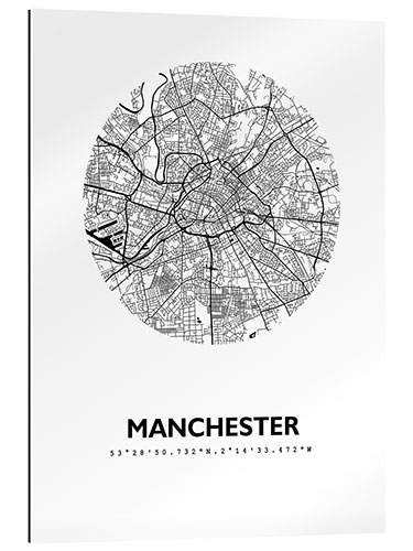 Gallery print Map of Manchester