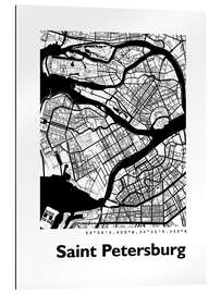 Gallery print Map of Saint Petersburg