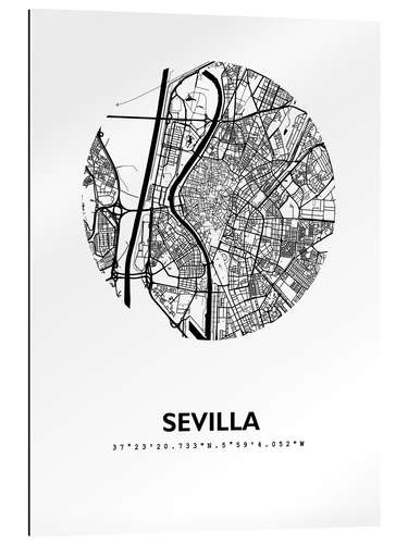 Galleriprint Map of Seville