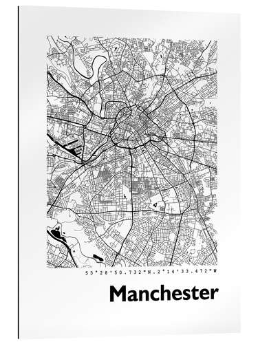 Galleriataulu Manchester city map