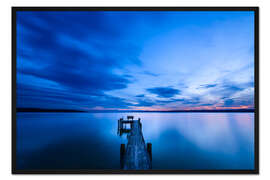 Gerahmter Kunstdruck Dämmerung am See