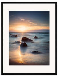 Gerahmter Kunstdruck Glühender Sand