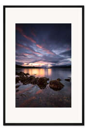 Gerahmter Kunstdruck Schottisches Hochland