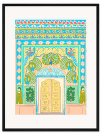 Gerahmter Kunstdruck Peacock Gate in Jaipur