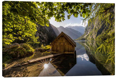 Tableau sur toile Paysage de lac de montagne