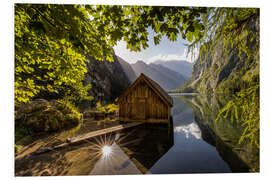 Foam board print Idyll at the mountain lake