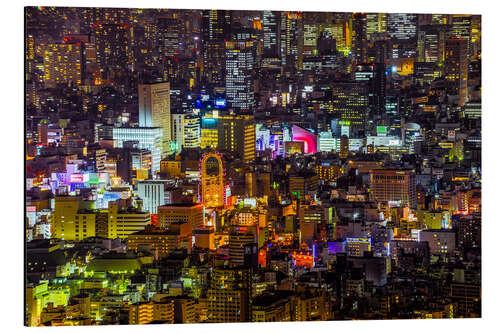 Aluminium print Osaka at night II