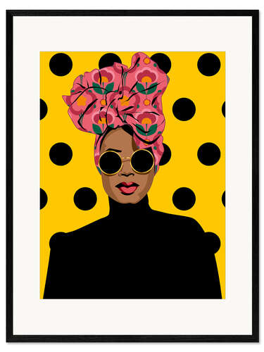 Gerahmter Kunstdruck Black Beauty