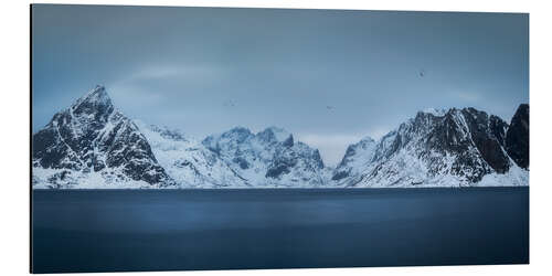 Tableau en aluminium Montagnes des îles Lofoten