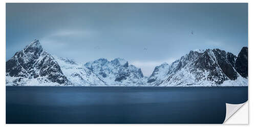 Selvklebende plakat Lofoten