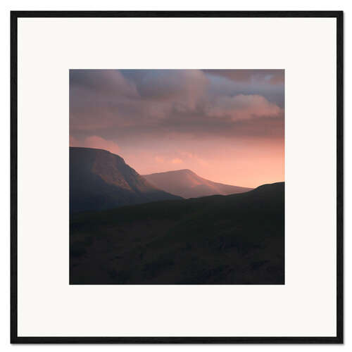 Framed art print Sunset over the Lake District