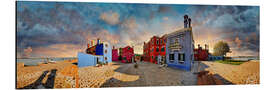 Aluminium print Burano at sunset