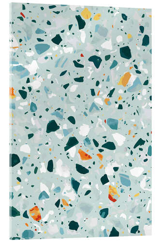 Acrylglas print Mint Terrazzo