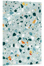 Acrylic print Mint Terrazzo