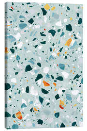 Canvas print Mint Terrazzo