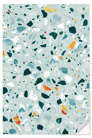 Wandsticker Mint Terrazzo