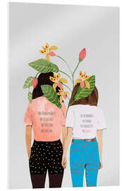 Quadro em acrílico Meninas com lemas - 83 Oranges