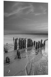 PVC-taulu Groynes on the beach