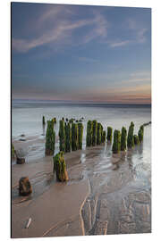 Aluminium print Evening on the beach