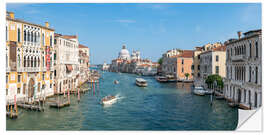 Selvklebende plakat Grand Canal in summer