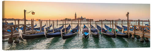 Leinwandbild Sonnenaufgang in Venedig