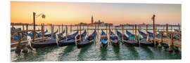 Hartschaumbild Sonnenaufgang in Venedig