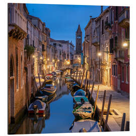 Magnettafel Abendliche Stimmung in den Gassen von Venedig