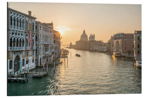 Alubild Canal Grande bei Sonnenaufgang