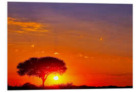 Foam board print Sunrise in Namibia