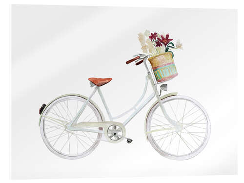 Acrylic print Flower Bike