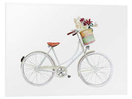 Foam board print Flower Bike