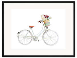 Gerahmter Kunstdruck Blumenrad