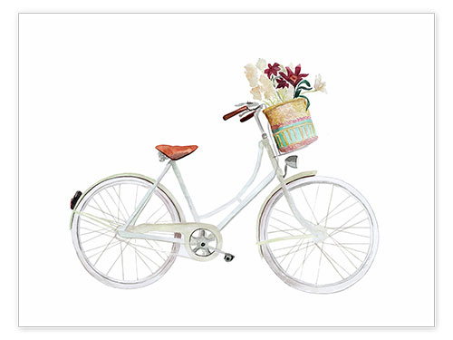 Poster Flower Bike