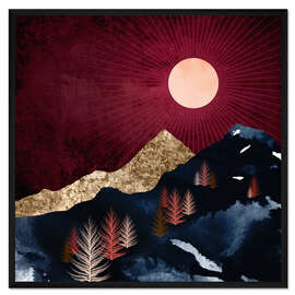 Gerahmter Kunstdruck Herbstnacht