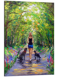 Magnettafel Die Gasse entlang