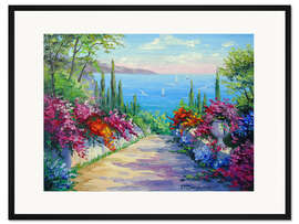 Gerahmter Kunstdruck Die Gärten an der See