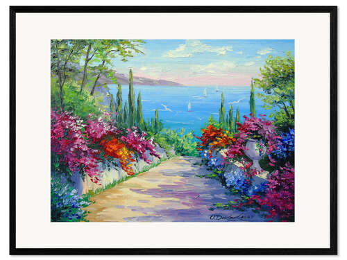 Framed art print The gardens by the sea