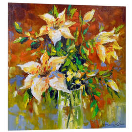 Foam board print Bouquet of lilies