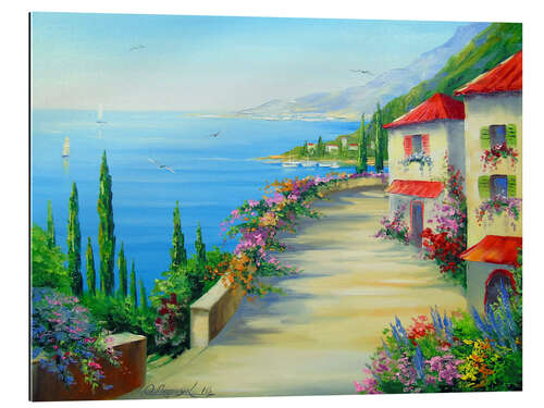 Gallery print Blooming city by the sea