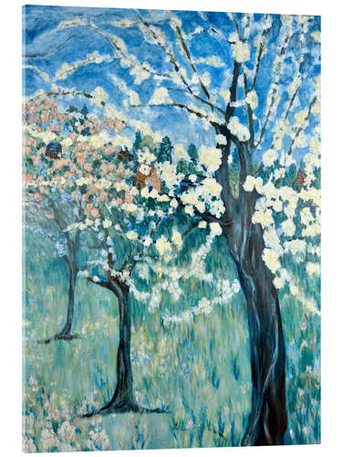 Acrylic print Apple Blossoms